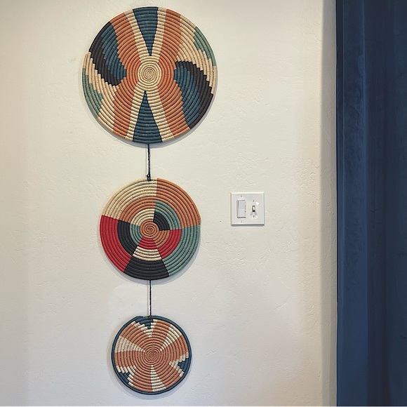 West Elm Wall Decor New West Elm Woven Grass Wall Hanging Art Decor Poshmark